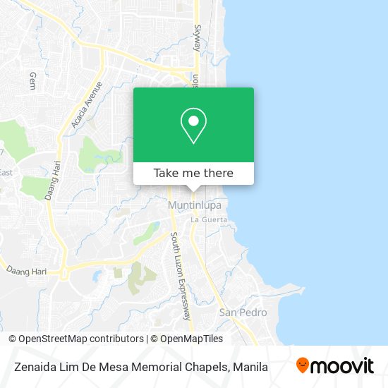 Zenaida Lim De Mesa Memorial Chapels map