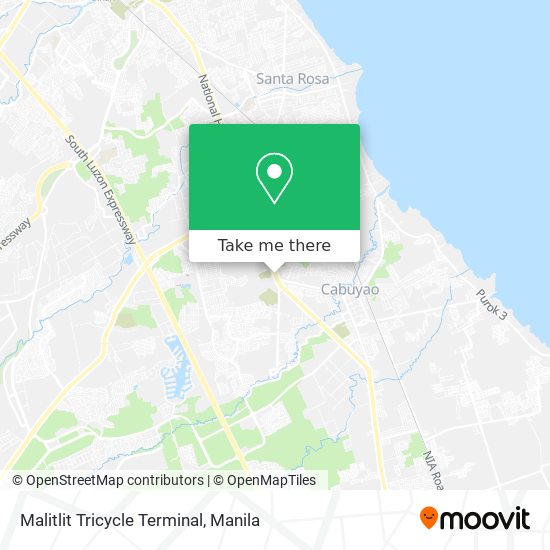 Malitlit Tricycle Terminal map