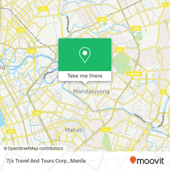 7j's Travel And Tours Corp. map