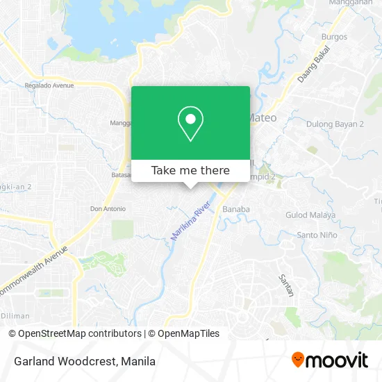 Garland Woodcrest map