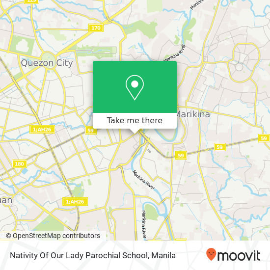 Nativity Of Our Lady Parochial School map