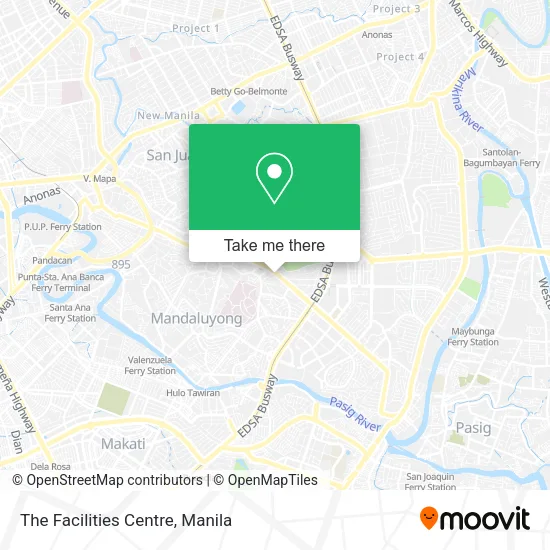 The Facilities Centre map