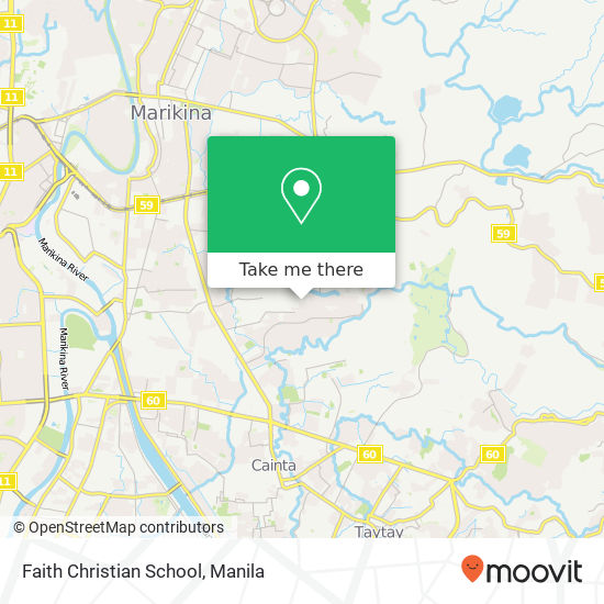 Faith Christian School map