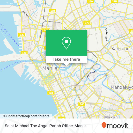Saint Michael The Angel Parish Office map