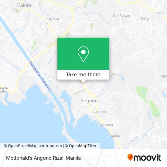 Mcdonald's Angono Rizal map