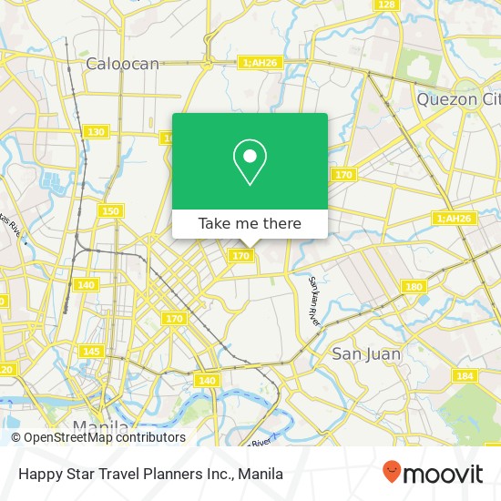 Happy Star Travel Planners Inc. map