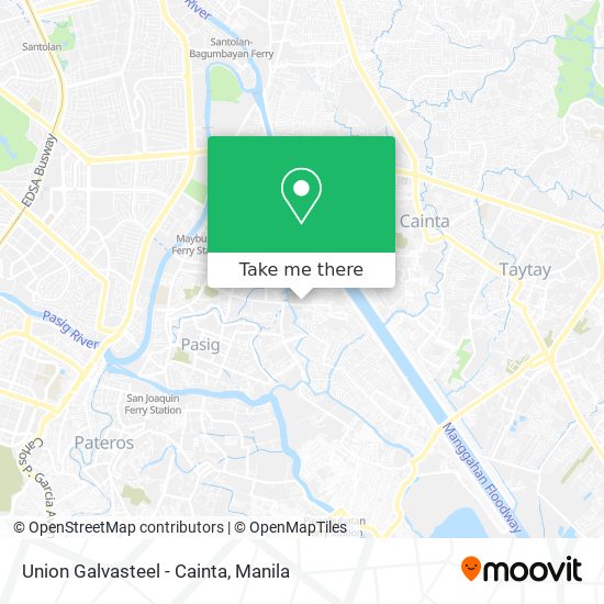 Union Galvasteel - Cainta map