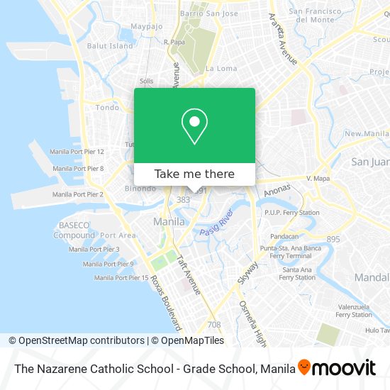 The Nazarene Catholic School - Grade School map