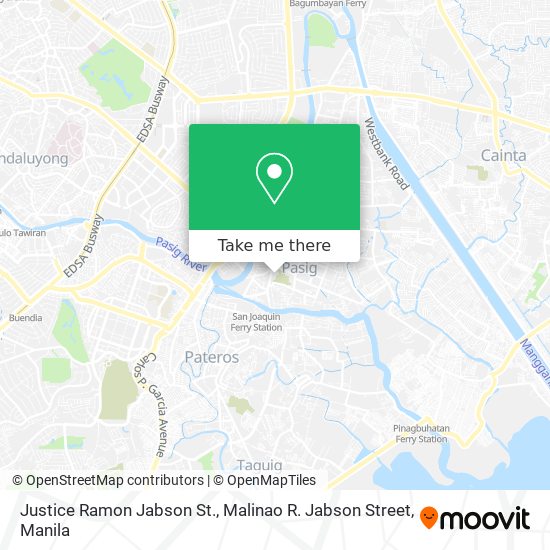 Justice Ramon Jabson St., Malinao R. Jabson Street map