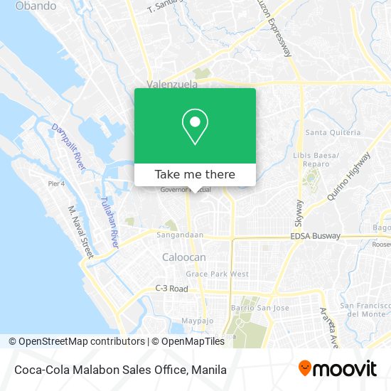 Coca-Cola Malabon Sales Office map