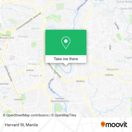 Harvard St map