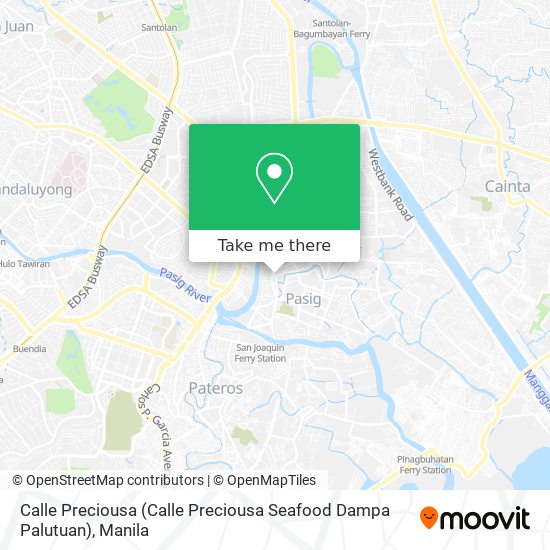 Calle Preciousa (Calle Preciousa Seafood Dampa Palutuan) map