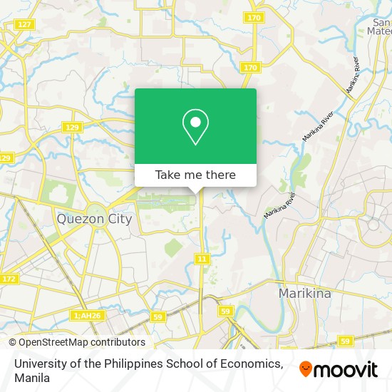 University of the Philippines School of Economics map