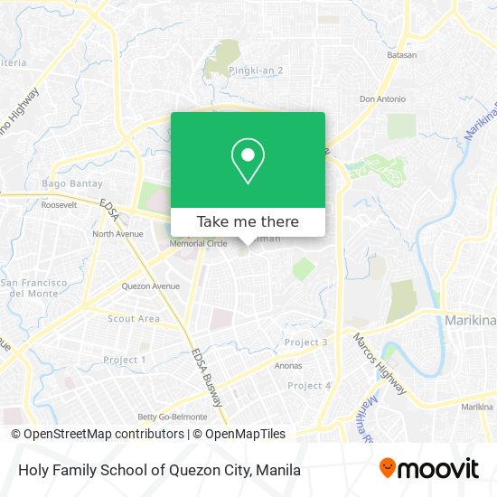 Holy Family School of Quezon City map