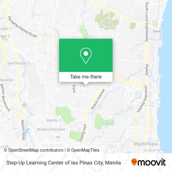 Step-Up Learning Center of las Pinas City map