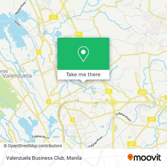 Valenzuela Business Club map