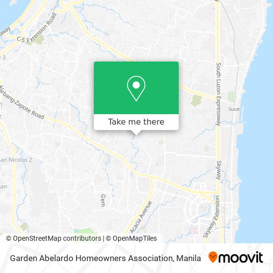 Garden Abelardo Homeowners Association map