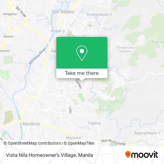 Vista Nila Homeowner's Village map