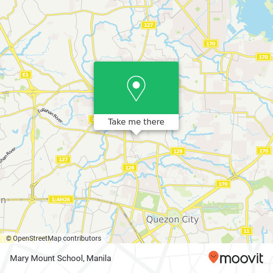 Mary Mount School map