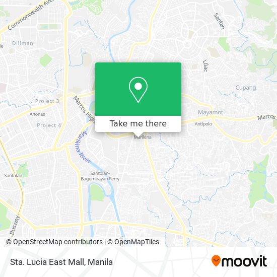 Sta. Lucia East Mall map