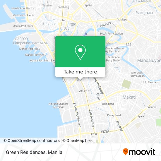 Green Residences map