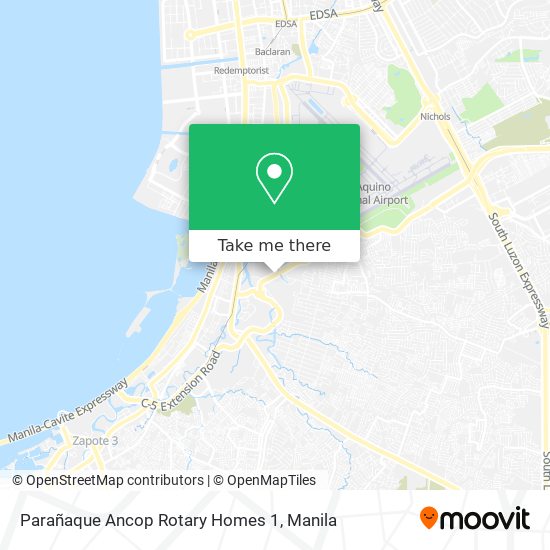 Parañaque Ancop Rotary Homes 1 map