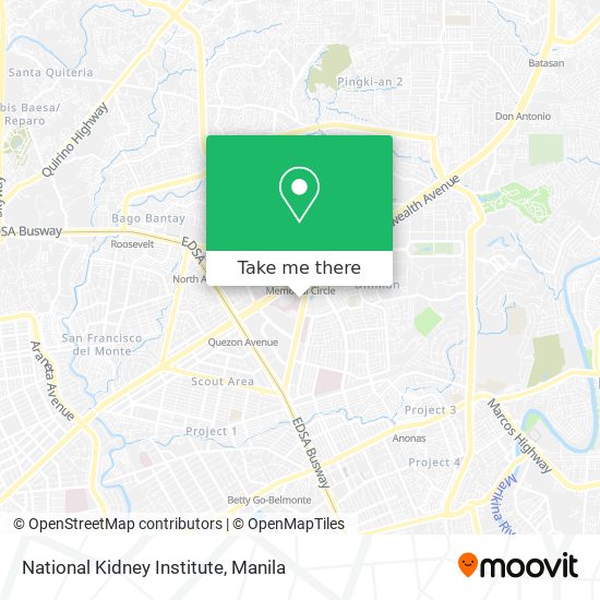 National Kidney Institute map