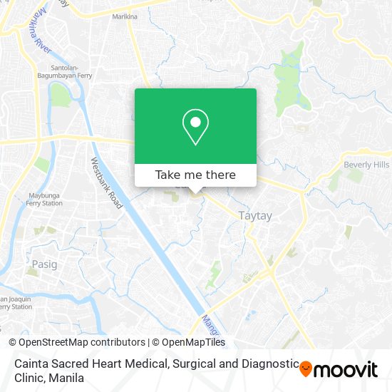 Cainta Sacred Heart Medical, Surgical and Diagnostic Clinic map
