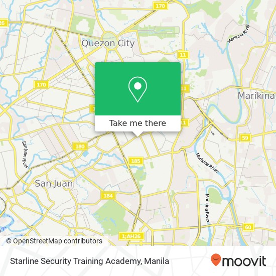 Starline Security Training Academy map