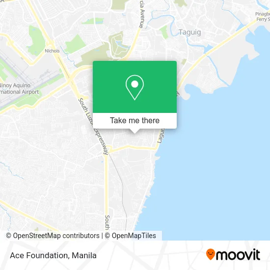 Ace Foundation map