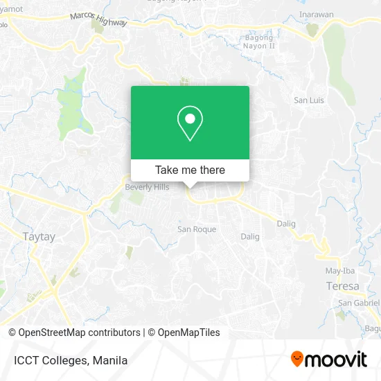 ICCT Colleges map