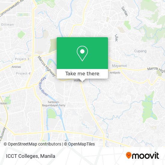 ICCT Colleges map
