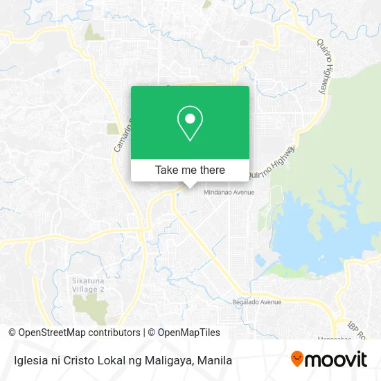 Iglesia ni Cristo Lokal ng Maligaya map