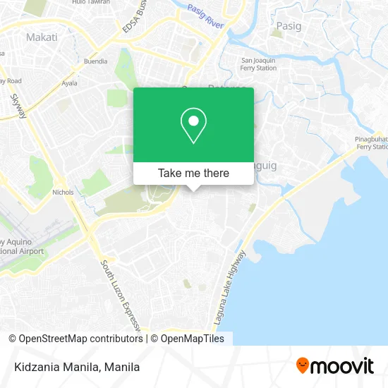 Kidzania Manila map