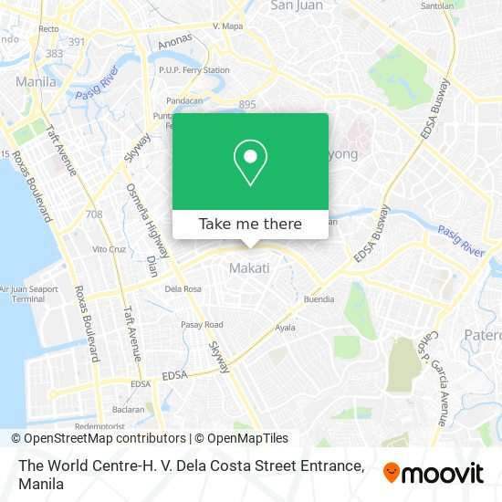 The World Centre-H. V. Dela Costa Street Entrance map