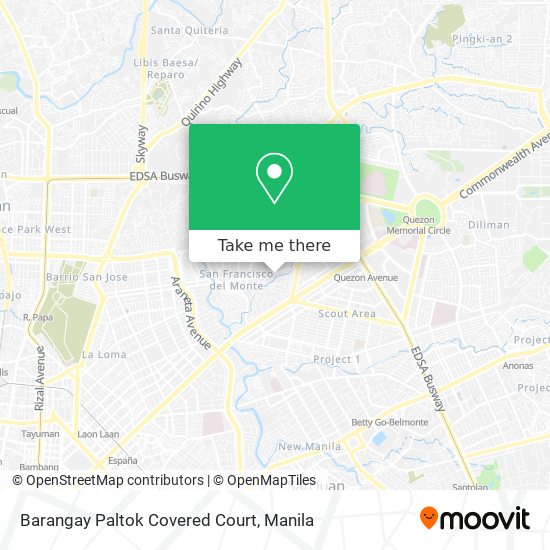 Barangay Paltok Covered Court map