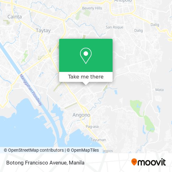 Botong Francisco Avenue map