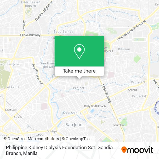 Philippine Kidney Dialysis Foundation Sct. Gandia Branch map