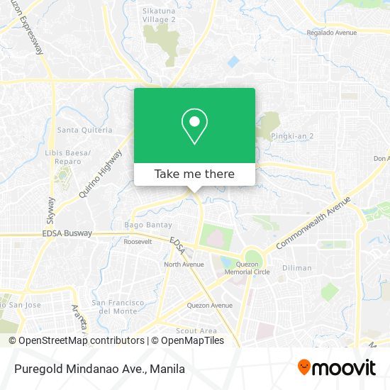 Puregold Mindanao Ave. map