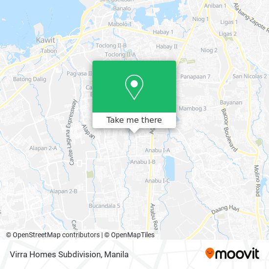Virra Homes Subdivision map
