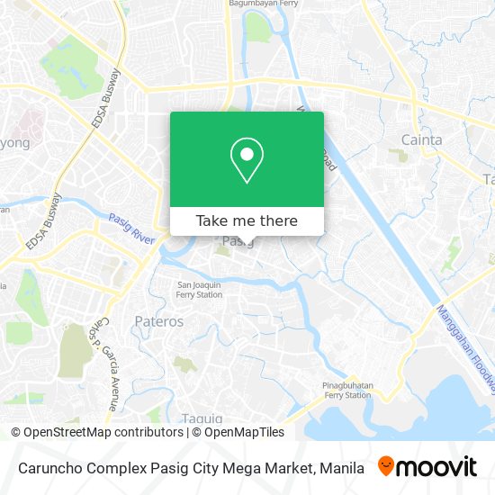 Caruncho Complex Pasig City Mega Market map