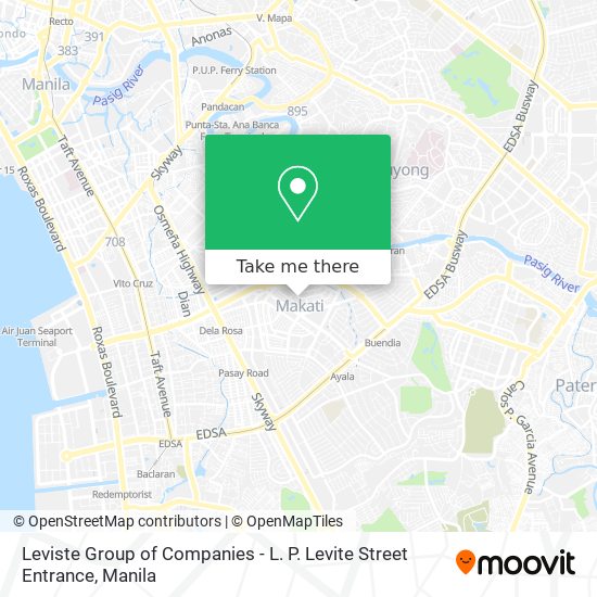 Leviste Group of Companies - L. P. Levite Street Entrance map