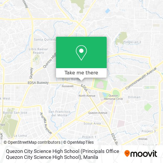 Quezon City Science High School (Principals Office Quezon City Science High School) map