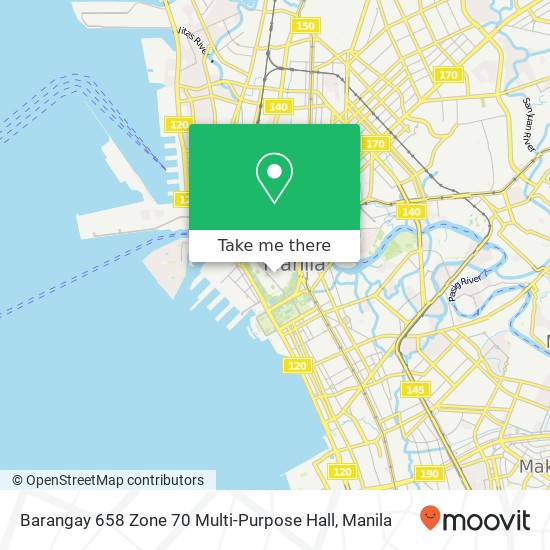 Barangay 658 Zone 70 Multi-Purpose Hall map