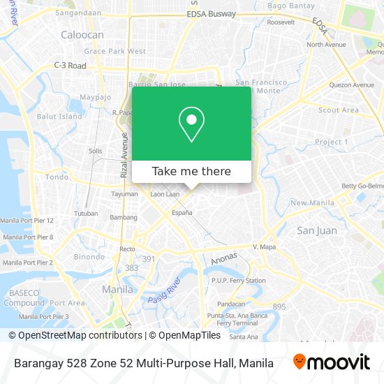 Barangay 528 Zone 52 Multi-Purpose Hall map
