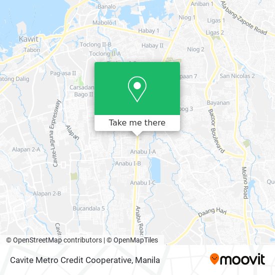 Cavite Metro Credit Cooperative map