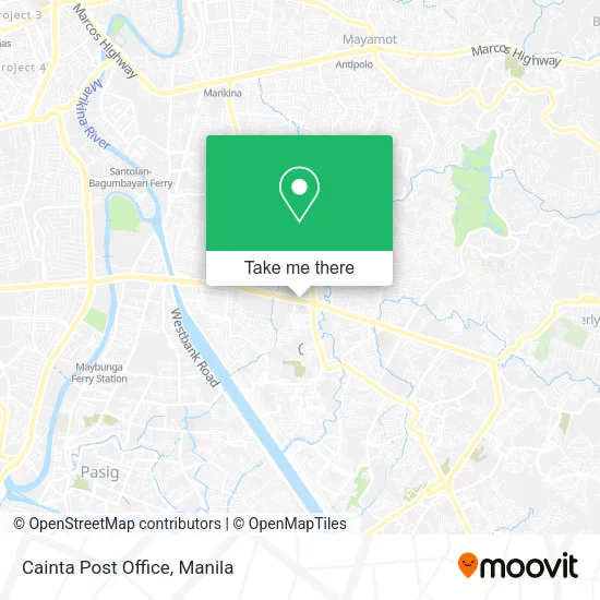 Cainta Post Office map