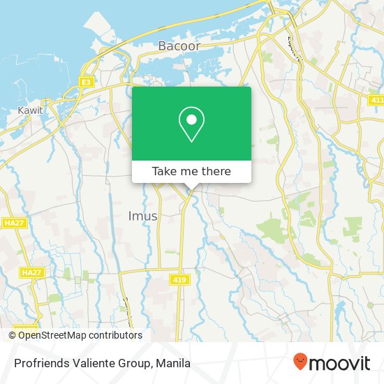 Profriends Valiente Group map