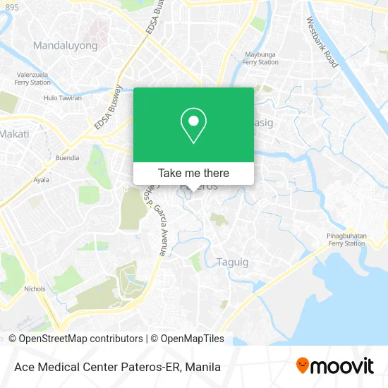 Ace Medical Center Pateros-ER map