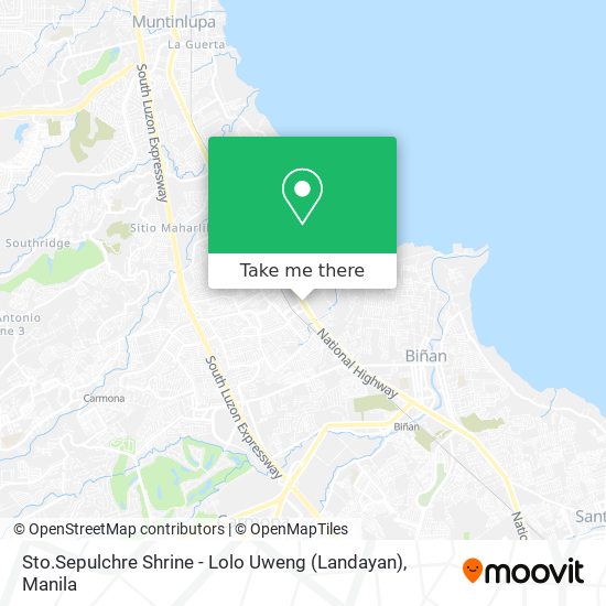 Sto.Sepulchre Shrine - Lolo Uweng (Landayan) map